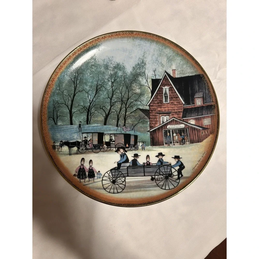 P. Buckley Moss THE BLACKSMITH Plate  Third Art Plate Heartland Collection #1863